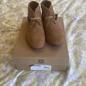 Trask Brown Suede Ankle Booties